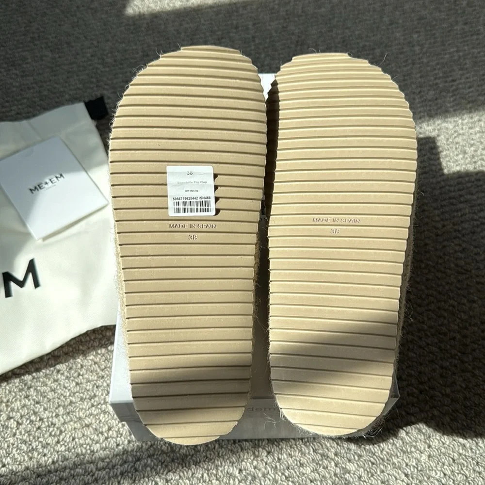 ME+EM Beige Woven Sandals NIB - Picture 3 of 5